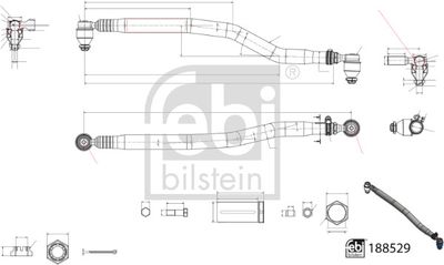 Centre Rod Assembly FEBI BILSTEIN 188529