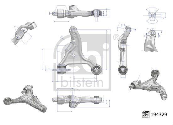 FEBI BILSTEIN 194329 Control/Trailing Arm, wheel suspension