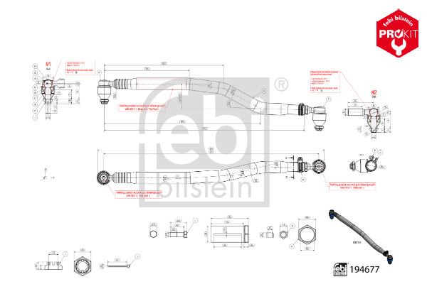 FEBI BILSTEIN 194677 Centre Rod Assembly