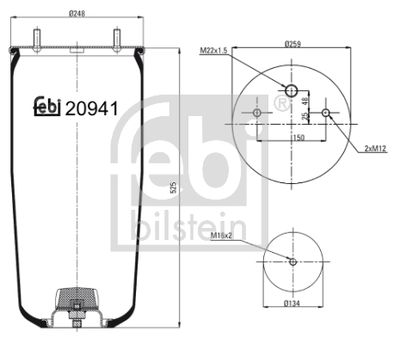 Bellow, air suspension FEBI BILSTEIN 20941
