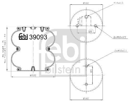 FEBI BILSTEIN 39093 Bellow, air suspension