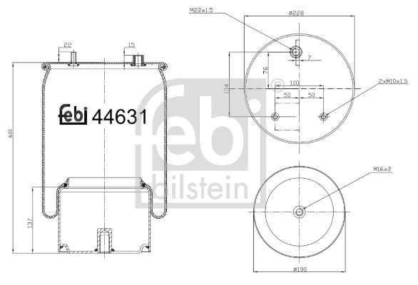 FEBI BILSTEIN 44631 Bellow, air suspension