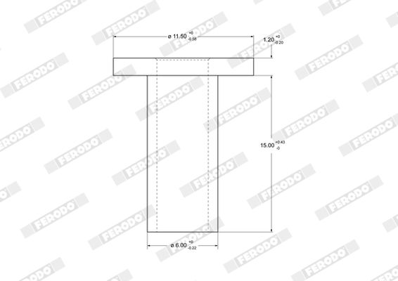 FERODO 93049 Rivet, drum brake lining