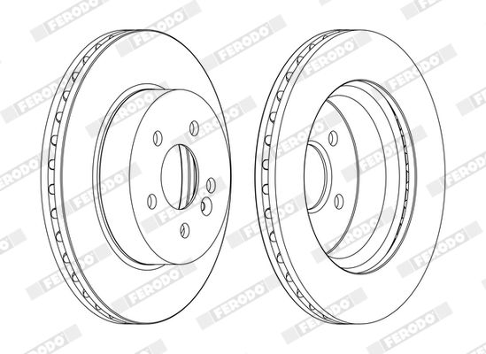 FERODO DDF1036C Brake Disc