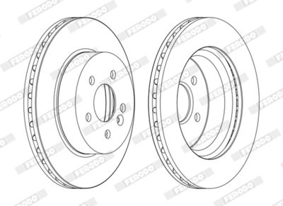 Brake Disc FERODO DDF1036C