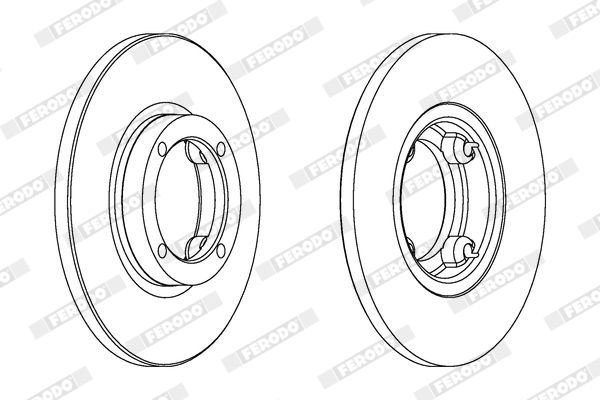 FERODO DDF1076C Brake Disc