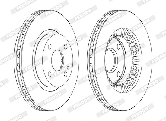 FERODO DDF1105C Brake Disc