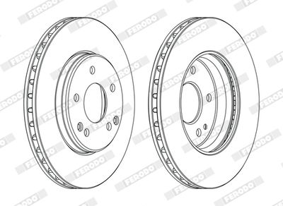Brake Disc FERODO DDF1134C
