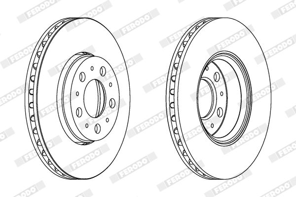 FERODO DDF1163C Brake Disc