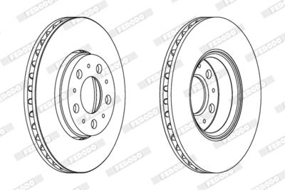 Brake Disc FERODO DDF1163C