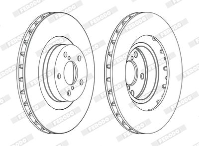 Brake Disc FERODO DDF1175C