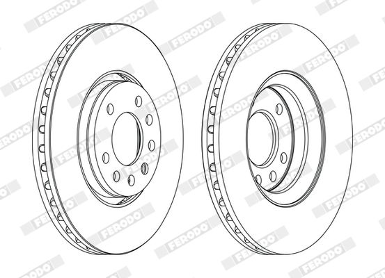 FERODO DDF1215C Brake Disc