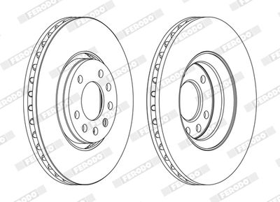 Brake Disc FERODO DDF1215C