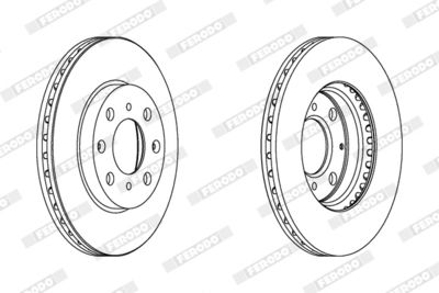 Brake Disc FERODO DDF1231C