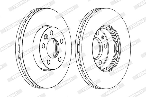 FERODO DDF1253C-1 Brake Disc