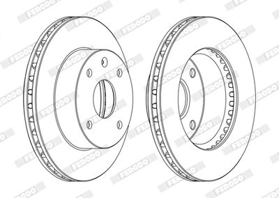 Brake Disc FERODO DDF1257C