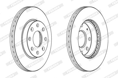 Brake Disc FERODO DDF1279C