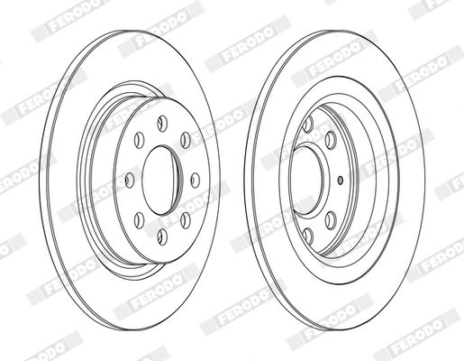 FERODO DDF1299C Brake Disc