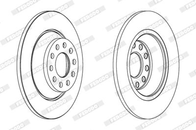 Brake Disc FERODO DDF1307C