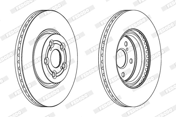 FERODO DDF1315C Brake Disc