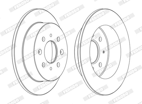 FERODO DDF1358C Brake Disc