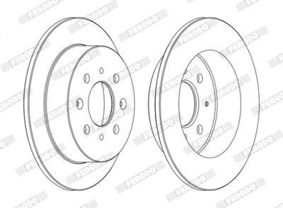 Brake Disc FERODO DDF1358C