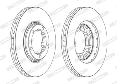 Brake Disc FERODO DDF1404C