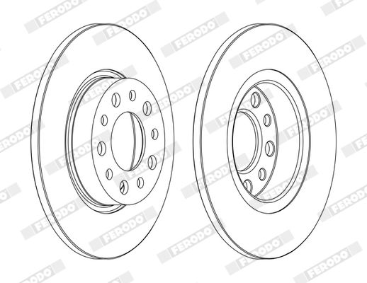 FERODO DDF1450C Brake Disc