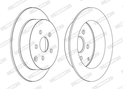 Brake Disc FERODO DDF1485C
