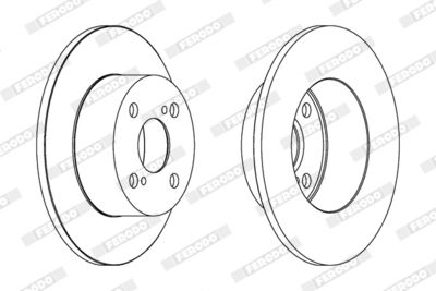 Brake Disc FERODO DDF1487