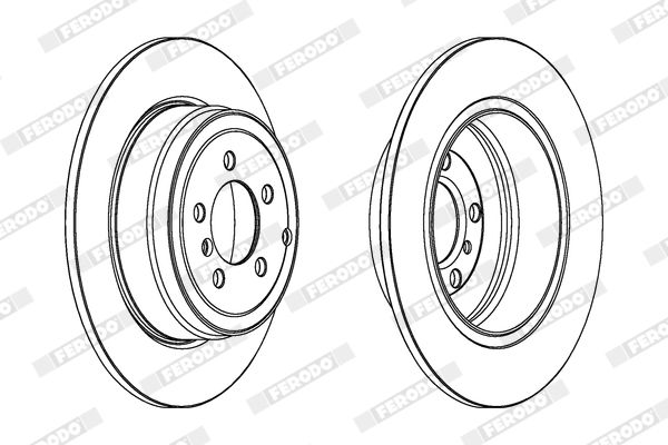 FERODO DDF1518C-1 Brake Disc
