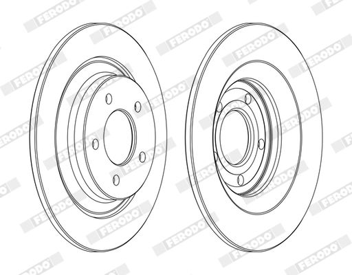 FERODO DDF1547C Brake Disc
