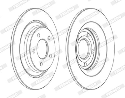 Brake Disc FERODO DDF1547C