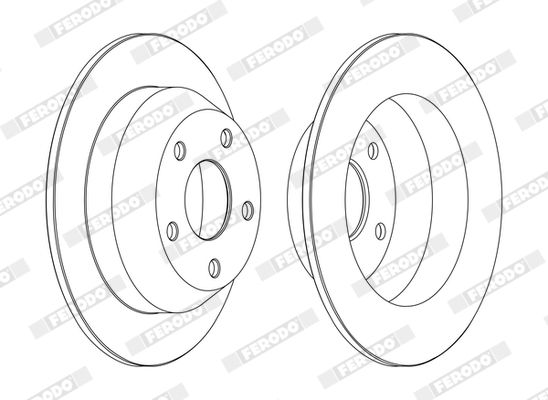 FERODO DDF1553C Brake Disc