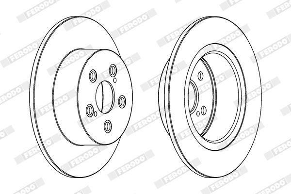 FERODO DDF1556C Brake Disc