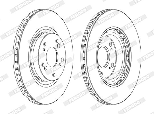 FERODO DDF1596C Brake Disc