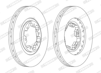 Brake Disc FERODO DDF1626C
