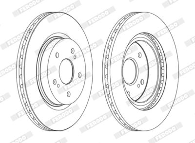Brake Disc FERODO DDF1635C