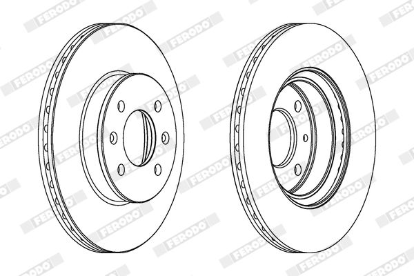 FERODO DDF1636C Brake Disc