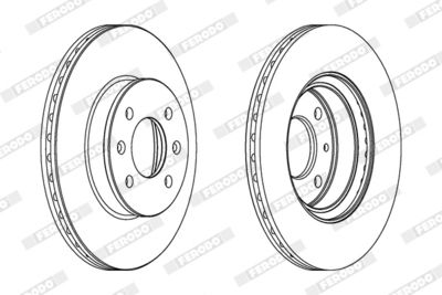 Brake Disc FERODO DDF1636C