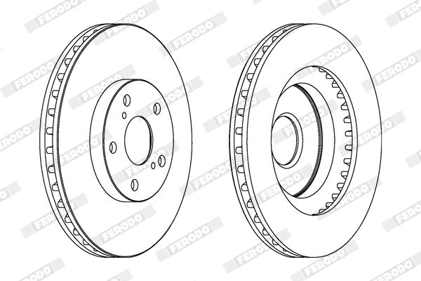 FERODO DDF1646C Brake Disc