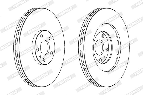 FERODO DDF1661C-1 Brake Disc