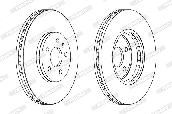 FERODO DDF1664C Brake Disc