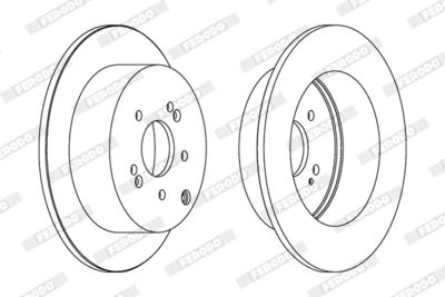 Brake Disc FERODO DDF1671C