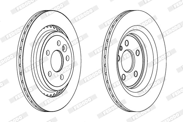FERODO DDF1681C Brake Disc