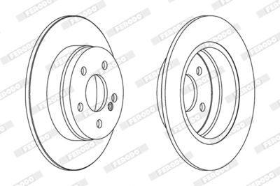 Brake Disc FERODO DDF1689C