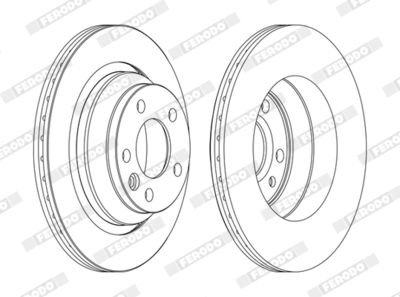 Brake Disc FERODO DDF1698C