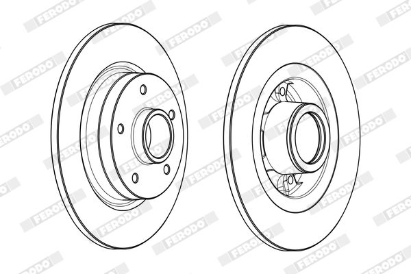 FERODO DDF1731-1 Brake Disc