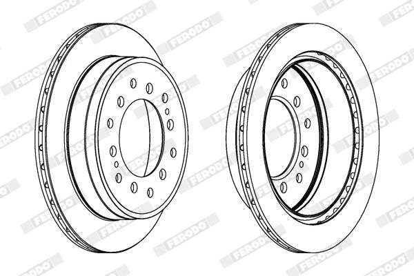 FERODO DDF1743C Brake Disc