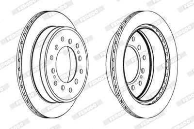 Brake Disc FERODO DDF1743C